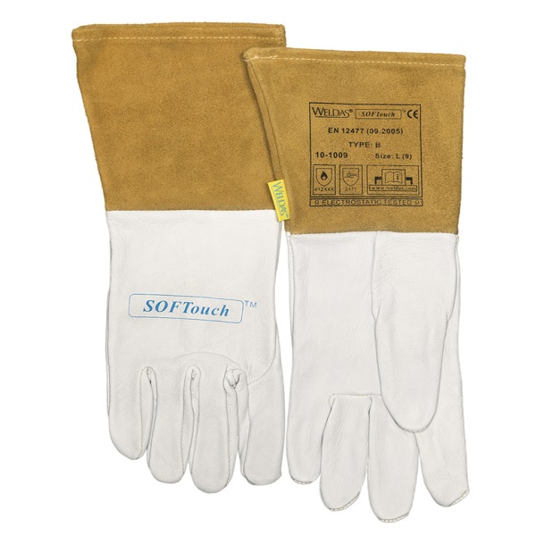 Γάντια Tig WELDAS Soft Touch Κίτρινο