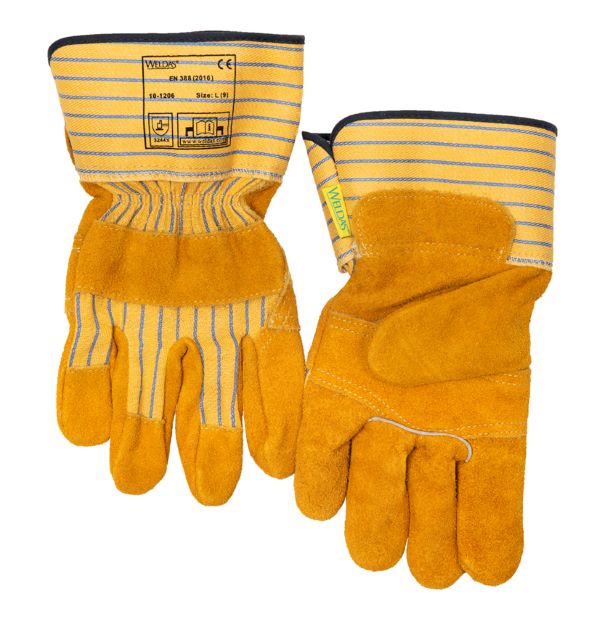 Γάντια Εργασίας WELDAS Κίτρινα Ενισχυμένα 