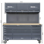 Επαγγελματικός πάγκος εργασίας με ντουλάπια εργαστηρίου